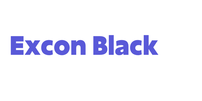 Excon Black Font Download