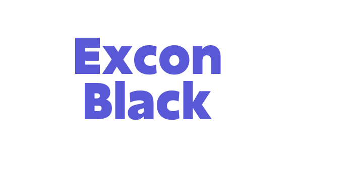 Excon Black Font