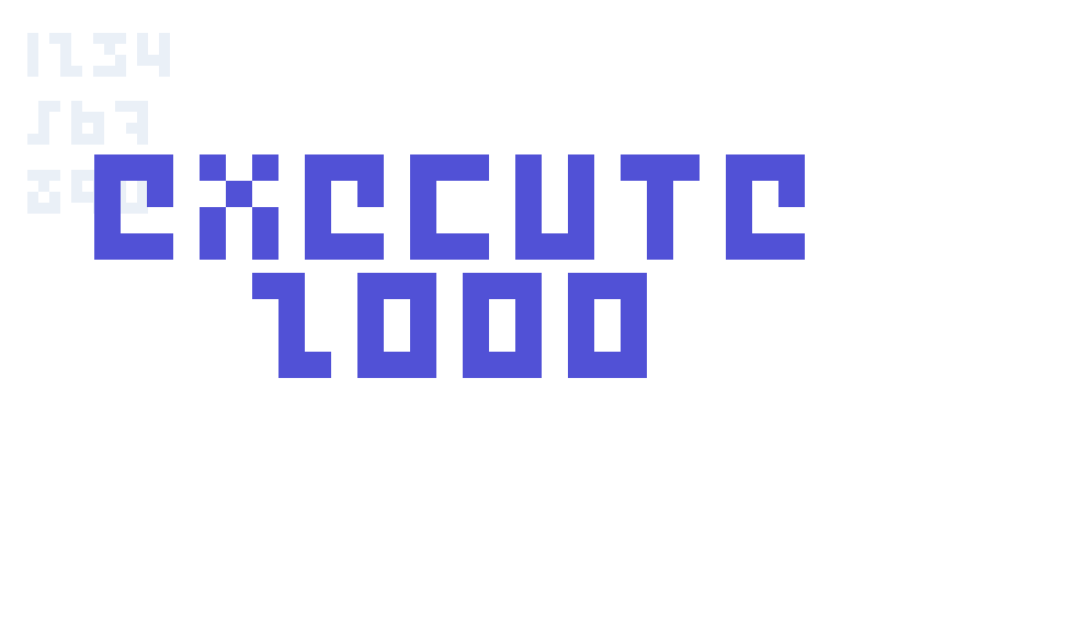 Execute 2000-font-download