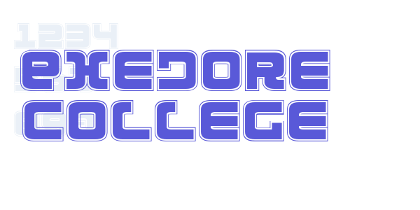 Exedore College font free