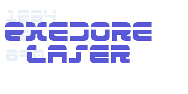 Exedore Laser font free