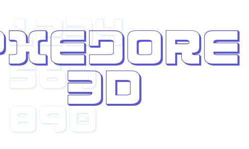 Exedore 3D Font