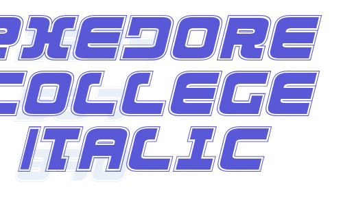 Exedore College Italic Font