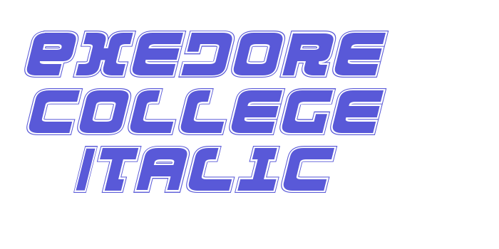 Exedore College Italic Font Download