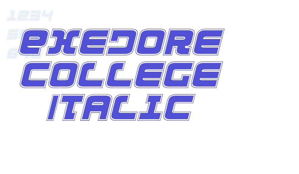 Exedore College Italic-font-download