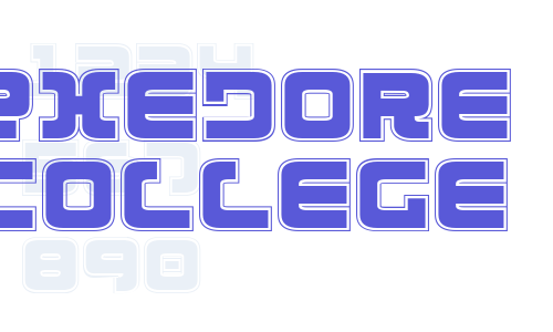 Exedore College Font