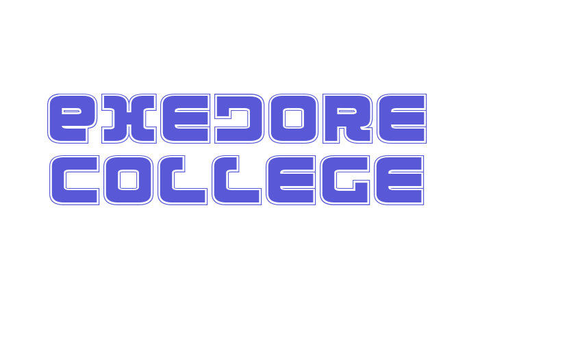 Exedore College Font