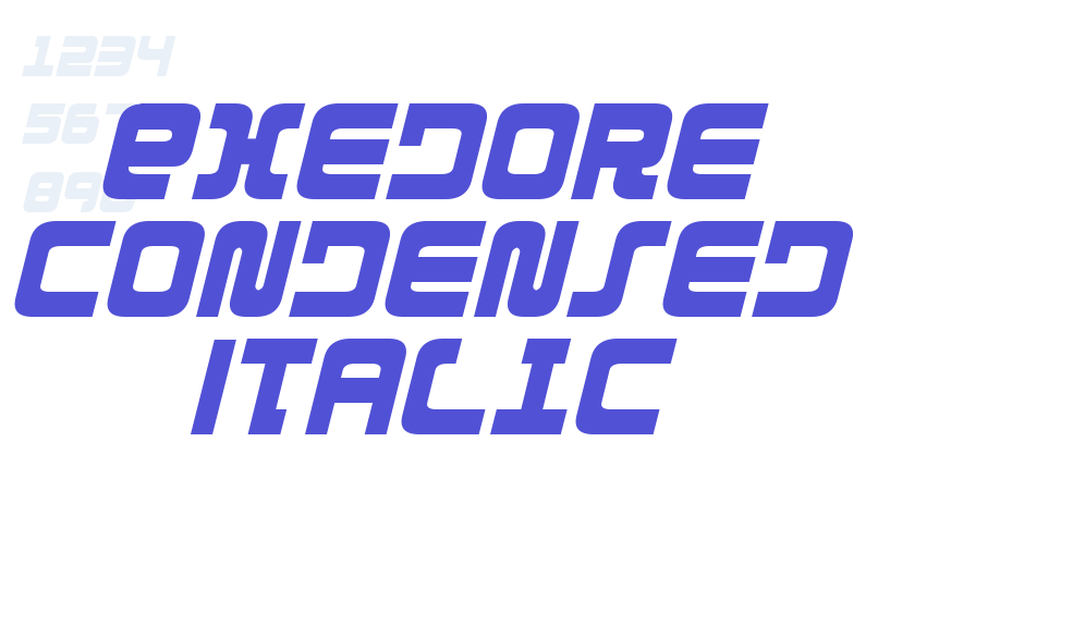 Exedore Condensed Italic-font-download