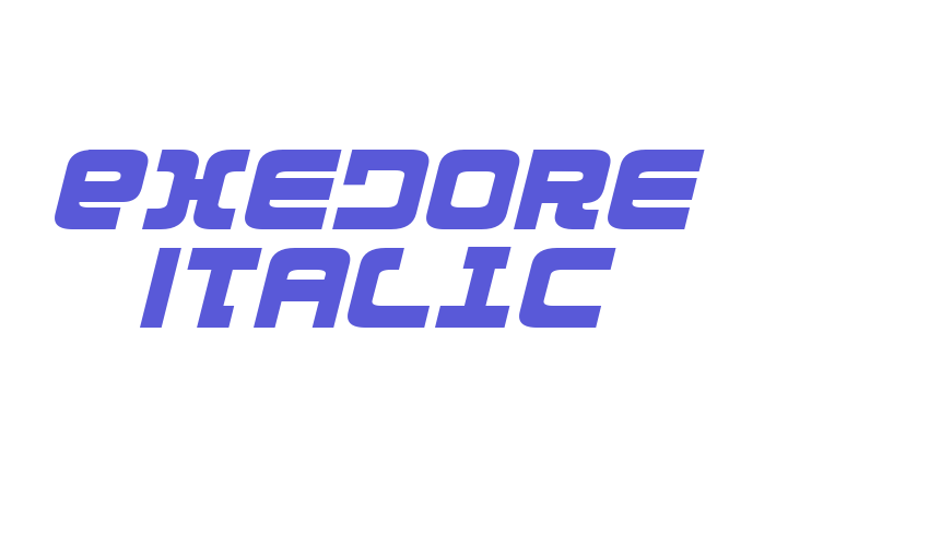 Exedore Italic Font