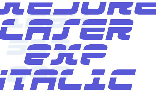 Exedore Laser Exp Italic Font