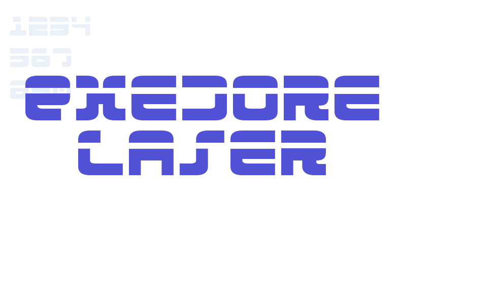 Exedore Laser-font-download