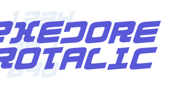 Exedore Rotalic font free