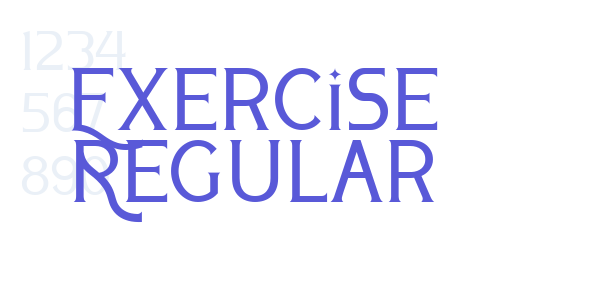 Exercise Regular font free