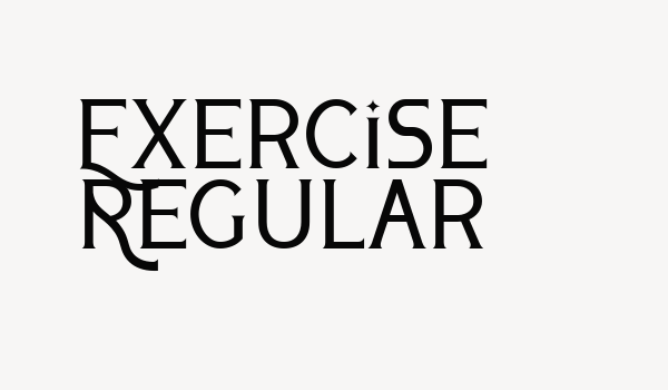 Exercise Regular Font