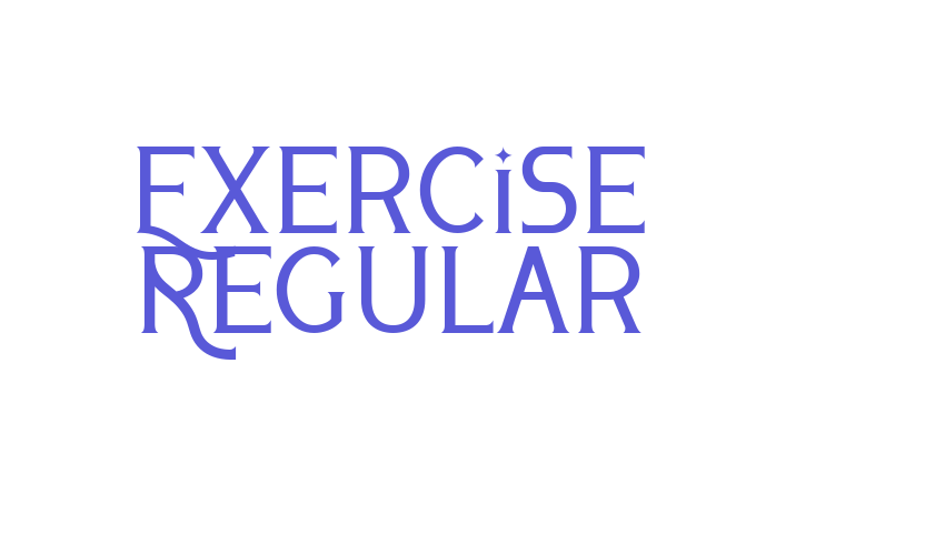 Exercise Regular Font