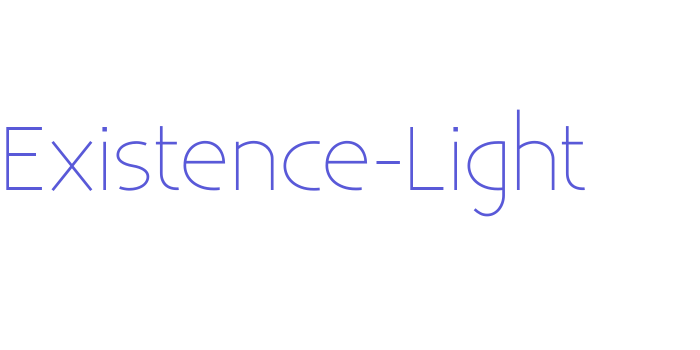 Existence-Light Font Download