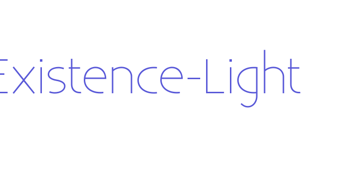 Existence-Light Font