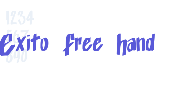 Exito_Free_Hand font free