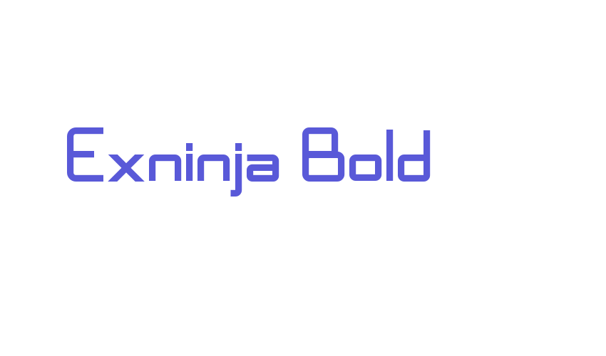 Exninja Bold Font Download