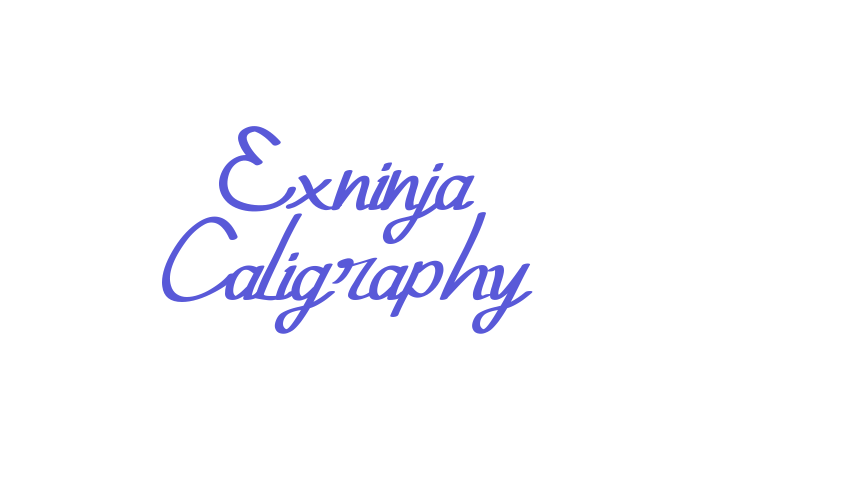 Exninja Caligraphy Font Download