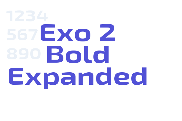 Exo 2 Bold Expanded