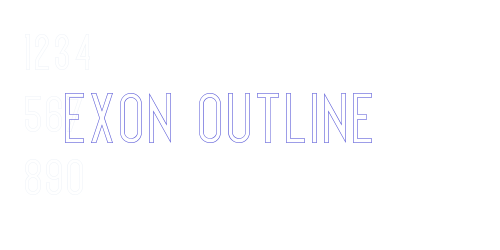 Exon outline-font-download