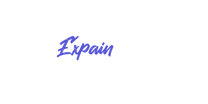 Expain Font Download