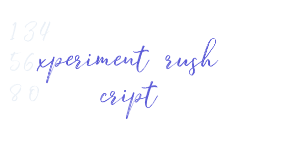 Experiment Brush Script font free