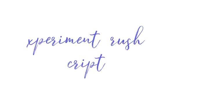 Experiment Brush Script Font Download