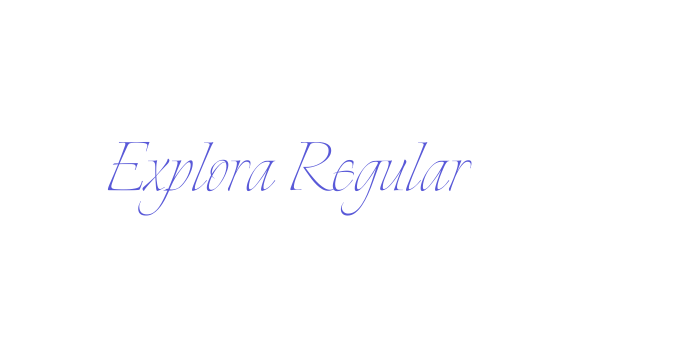 Explora Regular Font Download