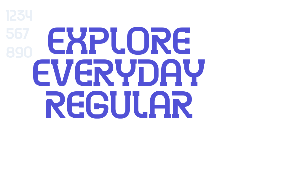 Explore Everyday Regular-font-download