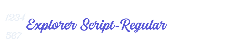 Explorer Script-Regular-related font