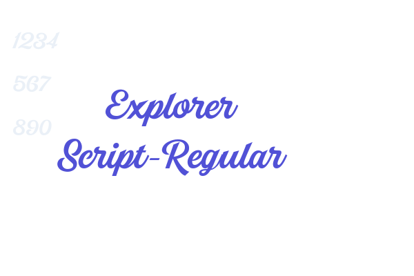 Explorer Script-Regular