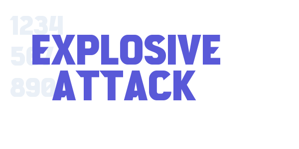 Explosive Attack font free