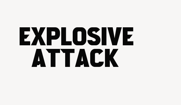 Explosive Attack Font