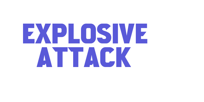 Explosive Attack Font Download