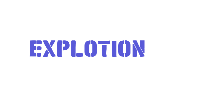 Explotion Font Download