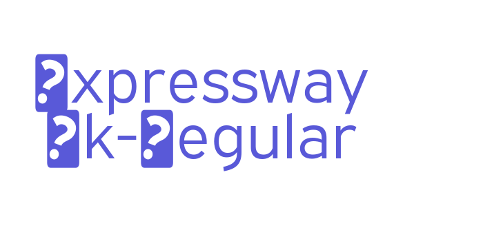 Download Expressway Bk-Regular Font