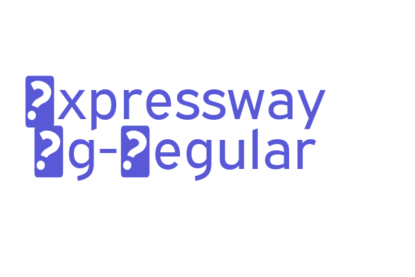 Expressway Rg-Regular Font