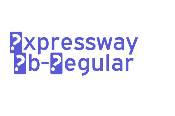 Expressway Sb-Regular Font