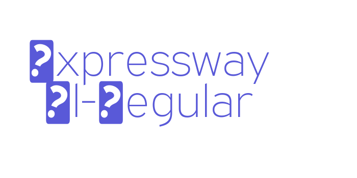 Download Expressway Xl-Regular Font