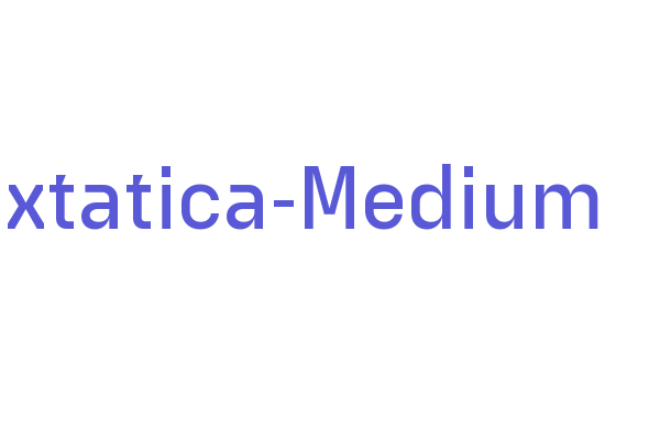 Extatica-Medium Font