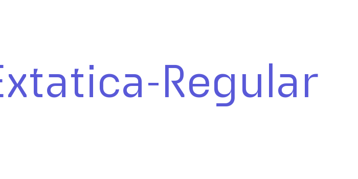 Extatica-Regular Font Download