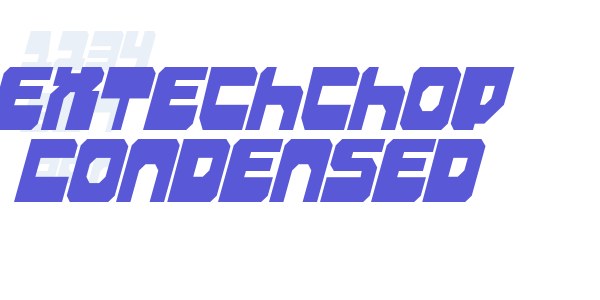 Extechchop Condensed font