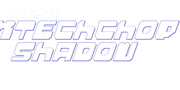 Extechchop Shadow font