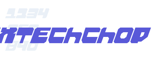 Extechchop font