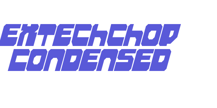 Extechchop Condensed Font Download