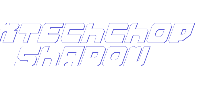 Extechchop Shadow Font Download