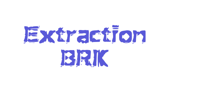 Extraction BRK Font Download