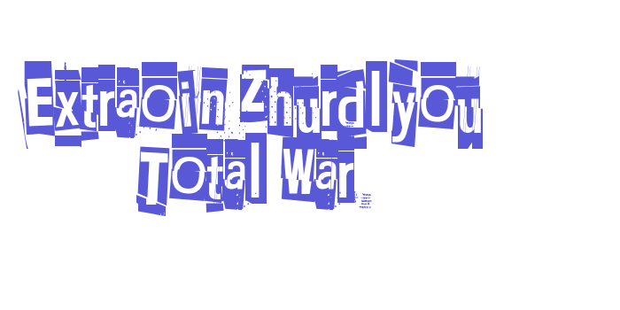 Extraoin Zhurdlyou Total War Font Download